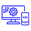 icon vp webdesign hosting site responsive mobile azul